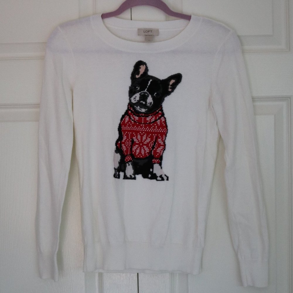 Loft French Bulldog Sweater